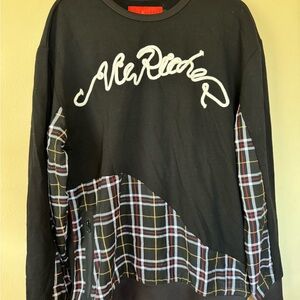 Black and Plaid Kids Shirt